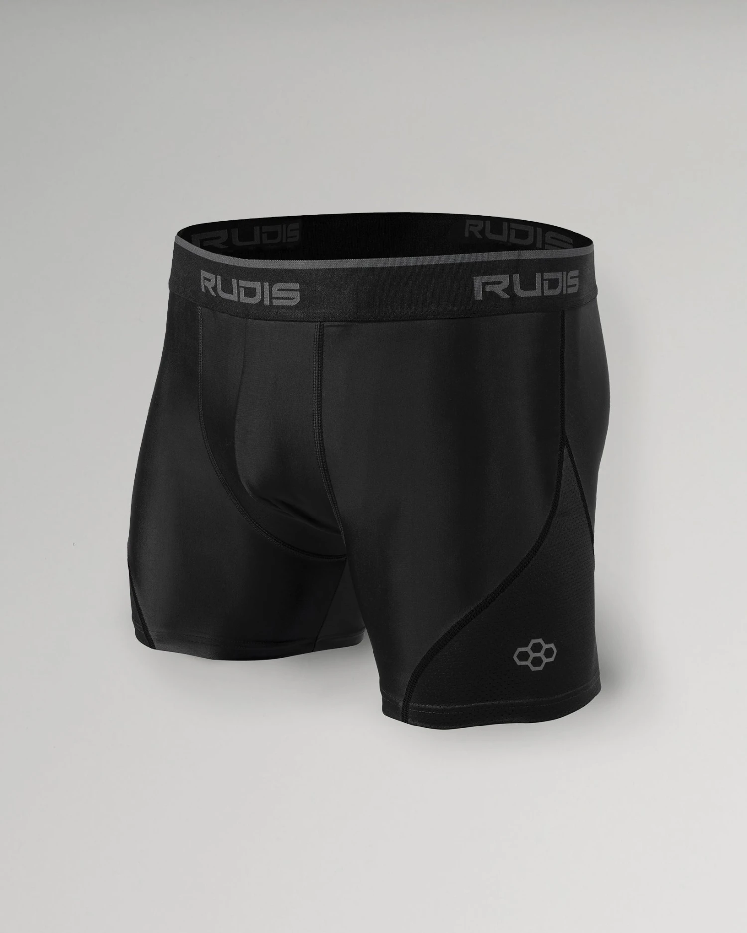 RUDIS Essential Black/Black Adult Boxer Brief 3 RUDIS Essential Black/Black Adult Boxer Brief