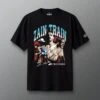 Zain Train Vintage Heavyweight T-Shirt -Rudis ATHTS1023 Zain Train Vintage Heavyweight T Shirt Black 0001