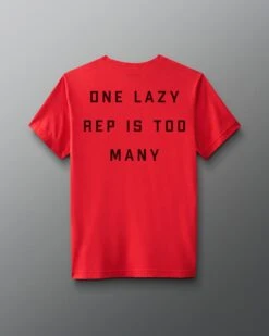 KS One Lazy Rep Elite Super Soft T-Shirt 10 KS One Lazy Rep Elite Super Soft T-Shirt -Rudis ATHTS1026 KS One Lazy Rep Elite Super Soft T Shirt Red 0002