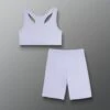 Women's Sports Bra And Biker Short Gift Bundle - Purple -Rudis Bundle Womens Essentials Purple 0001 4d326765 307c 499c adbb 32f8f3eb2539