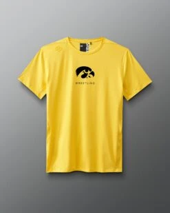 Iowa Wrestling Performance T-Shirt -Rudis CIAPT1003 Iowa Wrestling Performance T Shirt Yellow 0001