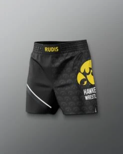 Iowa Hawkeyes Sublimated Elite Shorts -Rudis CIASH1012 Iowa Hawkeyes Sublimated Elite Shorts Black 0005