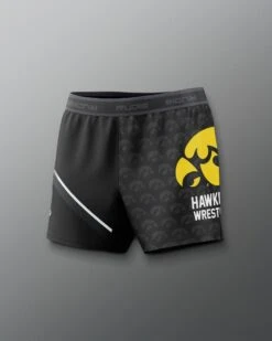 Iowa Hawkeyes Sublimated Women's Elite Shorts -Rudis CIASH1014 Iowa Hawkeyes Sublimated Womens Elite Shorts Black 0004