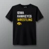 Iowa Wrestling Stacked T-Shirt -Rudis CIATS1011 Iowa Wrestling Stacked T Shirt Black 0001
