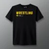 Iowa Hawkeyes Wrestling Slanted T-Shirt -Rudis CIATS1013 Iowa Hawkeyes Wrestling Slanted T Shirt Black 0001
