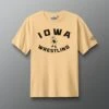 Iowa Wrestling Throwback Heavyweight T-Shirt -Rudis CIATS1023 Iowa Wrestling Throwback Heavyweight T Shirt Yellow 0001