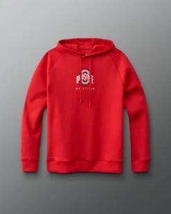 Ohio State Wrestling COOL-Feel Hoodie -Rudis COHHD1015 Ohio State Wreslting Cool Feel Hoodie Red 0001