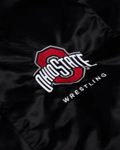 Ohio State Satin Jacket -Rudis COHJK1002 Ohio State Satin Jacket Black 0021