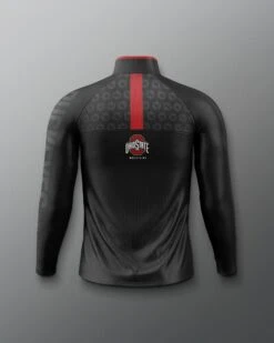 Ohio State Sublimated Quarter Zip -Rudis COHQZ1018 Ohio State Sublimated Quarter Zip Black 0002