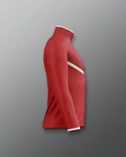 Ohio State Sublimated Quarter Zip -Rudis COHQZ1018 Ohio State Sublimated Quarter Zip Red 0004