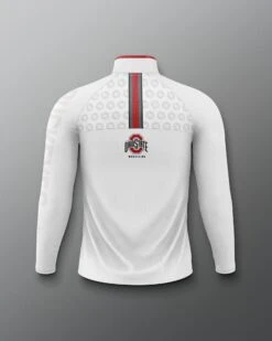 Ohio State Sublimated Quarter Zip -Rudis COHQZ1018 Ohio State Sublimated Quarter Zip White 0002