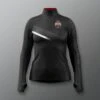 Ohio State Sublimated Women's Quarter Zip -Rudis COHQZ1019 Ohio State Sublimated Womens Quarter Zip Black 0001
