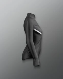 Ohio State Sublimated Women's Quarter Zip -Rudis COHQZ1019 Ohio State Sublimated Womens Quarter Zip Black 0004