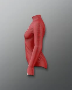 Ohio State Sublimated Women's Quarter Zip -Rudis COHQZ1019 Ohio State Sublimated Womens Quarter Zip Red 0003