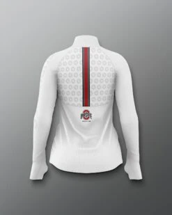 Ohio State Sublimated Women's Quarter Zip -Rudis COHQZ1019 Ohio State Sublimated Womens Quarter Zip White 0002