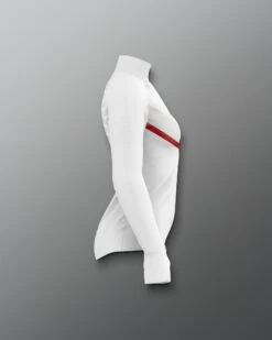 Ohio State Sublimated Women's Quarter Zip -Rudis COHQZ1019 Ohio State Sublimated Womens Quarter Zip White 0004