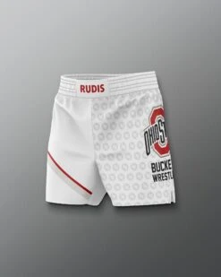 Ohio State Sublimated Shorts -Rudis COHSH1018 Ohio State Sublimated Shorts White 0005