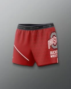 Ohio State Women's Sublimated Shorts -Rudis COHSH1019 Ohio State Womens Sublimated Shorts Red 0004