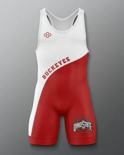 Buckeyes Throwback Singlet 11 Buckeyes Throwback Singlet -Rudis COHSN1019 Buckeyes Throwback Singlet Red White 0001