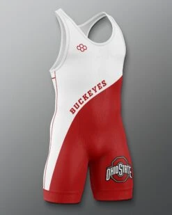 Buckeyes Throwback Singlet 13 Buckeyes Throwback Singlet -Rudis COHSN1019 Buckeyes Throwback Singlet Red White 0003
