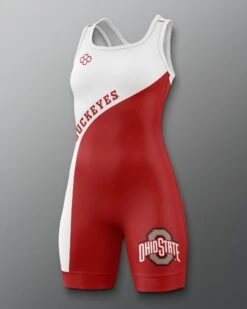 Buckeyes Throwback Women's Singlet -Rudis COHSN1020 Buckeyes Throwback Women s Singlet Red White 0001
