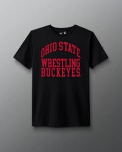 Ohio State Wrestling Buckeyes T-Shirt -Rudis COHTS1010 Ohio State Wrestling Buckeyes T Shirt Black 0001