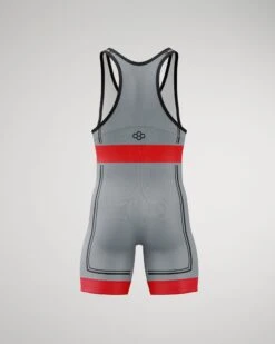 RUDIS Connect Elite Wrestling Singlet -Rudis CONNECT GREY MSINGLET2.0 Mockup FRONT RUDSN1052 Gray 0002