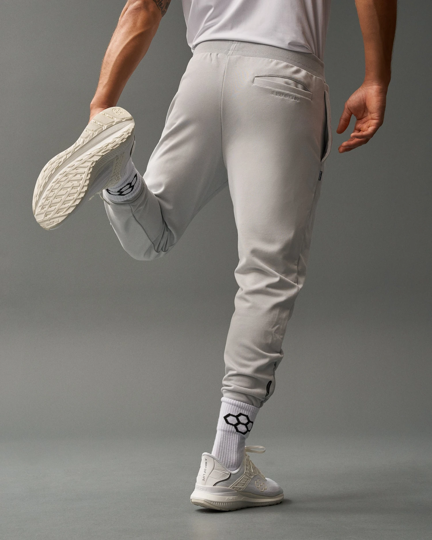 RUDIS Elite Terry Jogger - Lunar Gray 4 RUDIS Elite Terry Jogger - Lunar Gray - Image 2