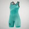 JB Lady Liberty Women's Elite Wrestling Singlet 1 JB Lady Liberty Women's Elite Wrestling Singlet -Rudis JBLIBERTY WOMENS TEAL FRONT Teal 0001