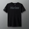 Marines Brand T-Shirt -Rudis MMATS1010 Marines Brand T Shirt Black 0001