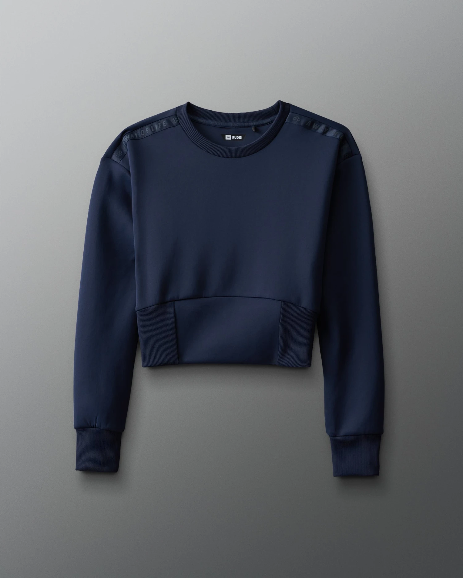 COOL-FEEL Women's Fitted Crew - Navy 6 COOL-FEEL Women's Fitted Crew - Navy - Image 4