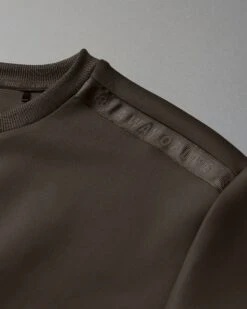 RUDIS COOL-FEEL Women's Fitted Crew -Rudis RUDCR1039 W WOMENS COOL FEEL Fitted Crew RUDIS PUP Cocoa 0003