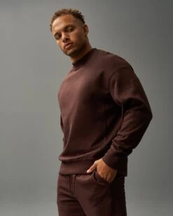 RUDIS Titan Heavyweight Fleece Crewneck - Ground Coffee