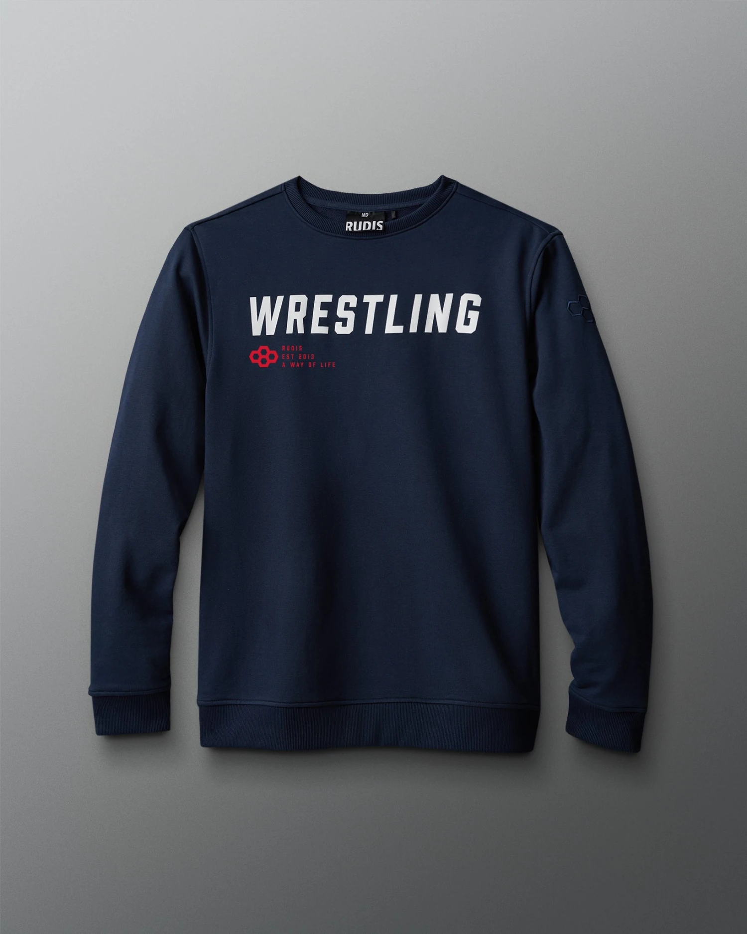RUDIS Wrestling Slanted Elite Terry Crewneck 4 RUDIS Wrestling Slanted Elite Terry Crewneck - Image 2