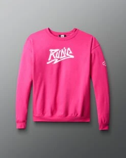 Graffiti Wordmark Crewneck -Rudis RUDCR1061 Graffiti Wordmark Crewneck Pink 0020