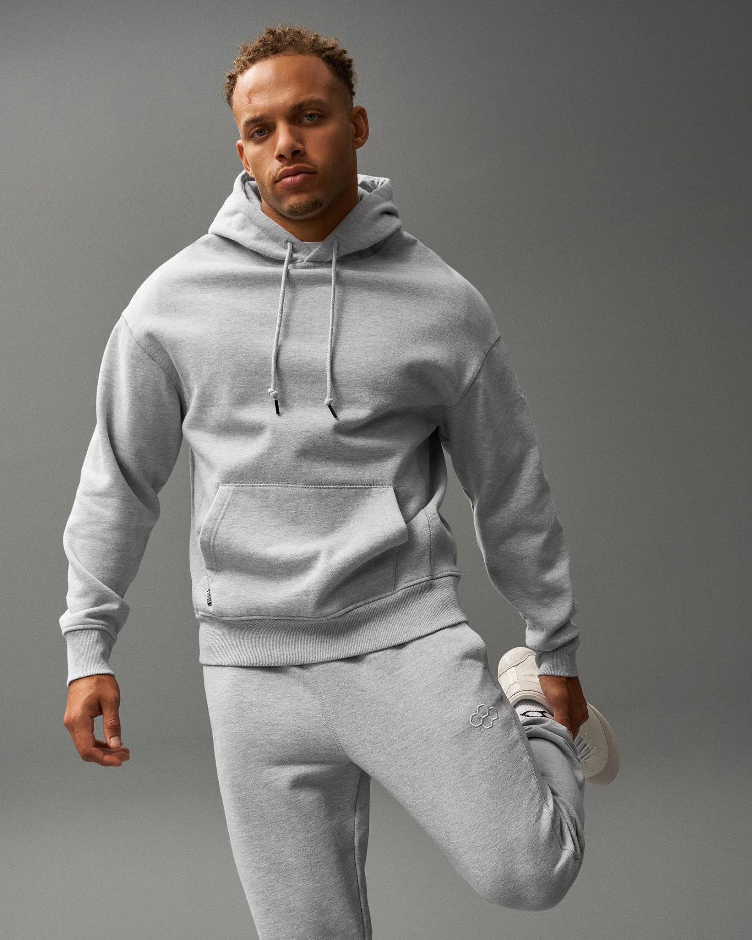 RUDIS Titan Heavyweight Fleece Hoodie - Athletic Grey 3 RUDIS Titan Heavyweight Fleece Hoodie - Athletic Grey