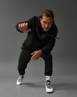 RUDIS Titan Heavyweight Fleece Hoodie - Black -Rudis RUDHD1053 RUDIS Titan Heavyweight Hoodie OFP Black 0003