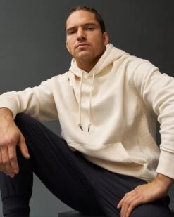 RUDIS Titan Heavyweight Fleece Hoodie - Cream -Rudis RUDHD1053 RUDIS Titan Heavyweight Hoodie OFP Cream 0003