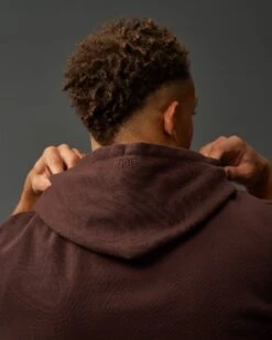 RUDIS Titan Heavyweight Fleece Hoodie - Ground Coffee -Rudis RUDHD1053 RUDIS Titan Heavyweight Hoodie OFP Ground Coffee 0003