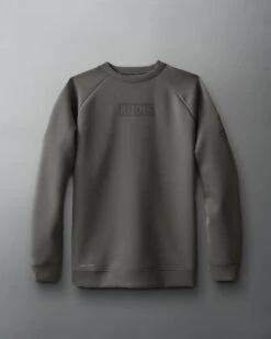 RUDIS Tonal COOL-FEEL Crewneck 22 RUDIS Tonal COOL-FEEL Crewneck -Rudis RUDIS Tonal Cool Touch Crewneck DET Dark Olive 0002
