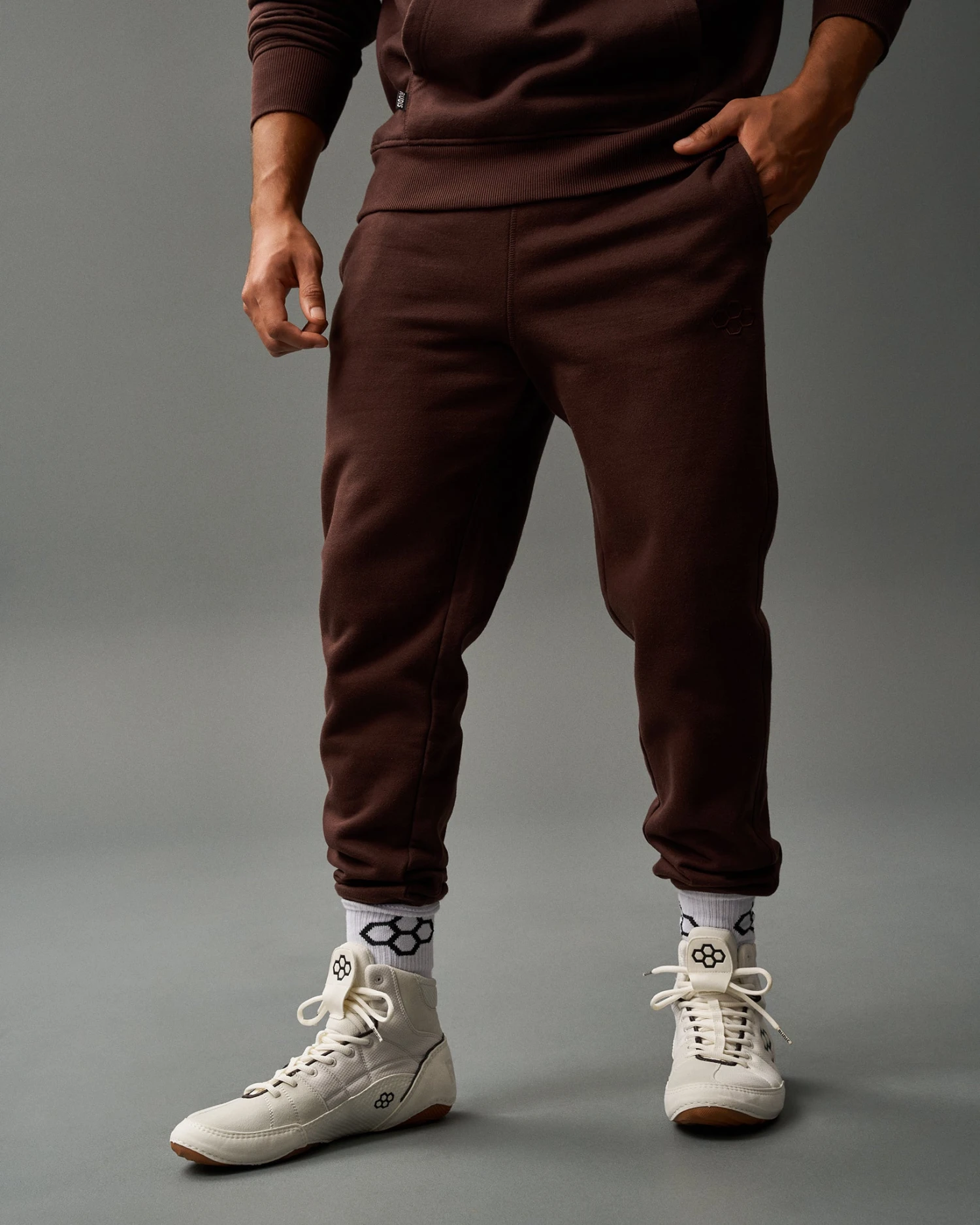 RUDIS Titan Heavyweight Fleece Jogger - Ground Coffee 3 RUDIS Titan Heavyweight Fleece Jogger - Ground Coffee