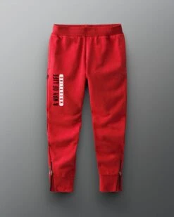 A Way Of Life Bold Jogger -Rudis RUDJG1017 A Way Of Life Bold Jogger Red 0001