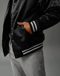 RUDIS Satin Jacket -Rudis RUDJK1008 RUDIS Satin Jacket Black 0003