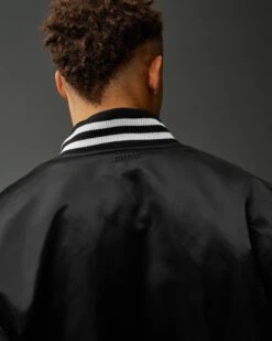 RUDIS Satin Jacket -Rudis RUDJK1008 RUDIS Satin Jacket Black 0004