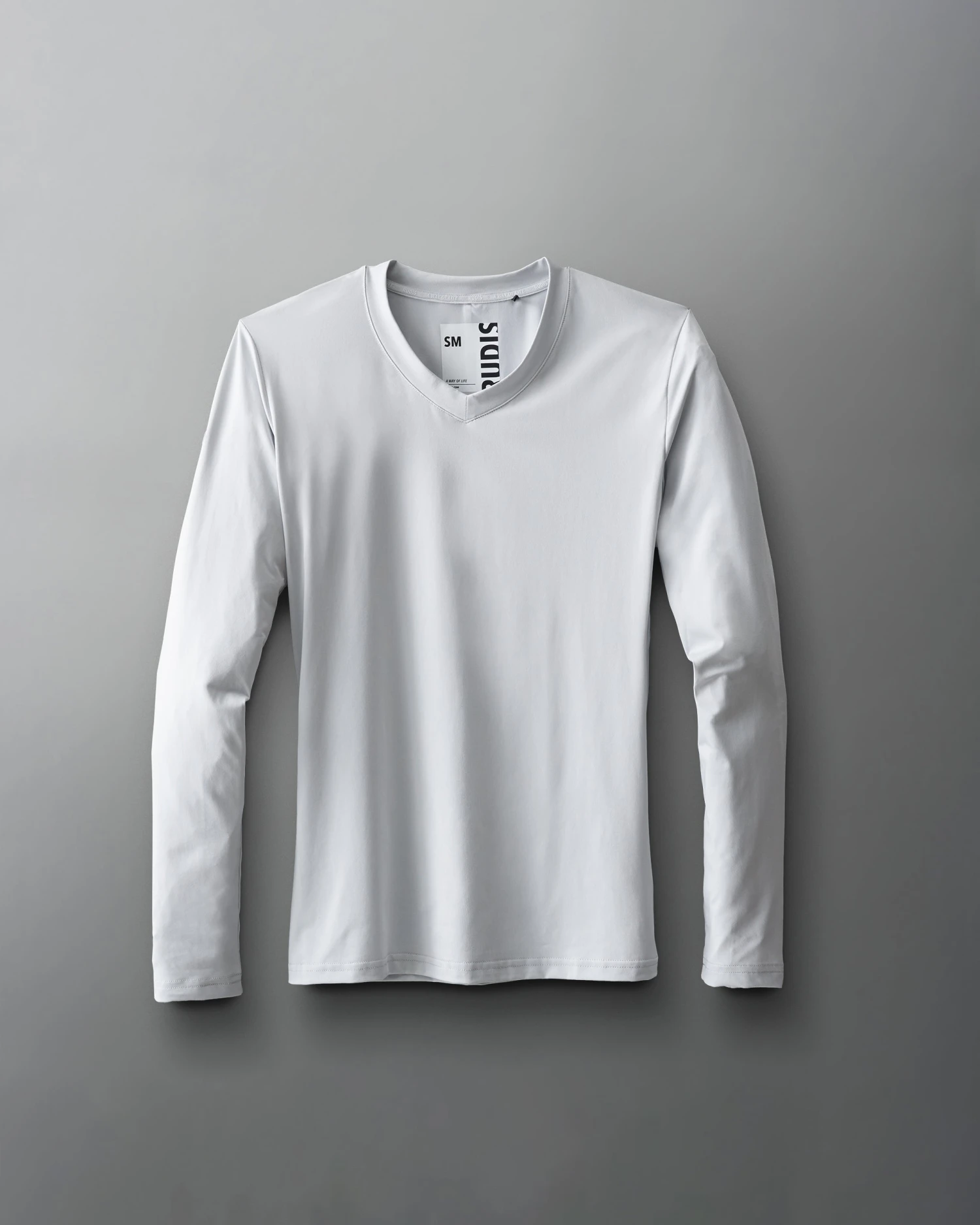 RUDIS Performance Women's V-Neck Long Sleeve - Lunar Gray 4 RUDIS Performance Women's V-Neck Long Sleeve - Lunar Gray - Image 2
