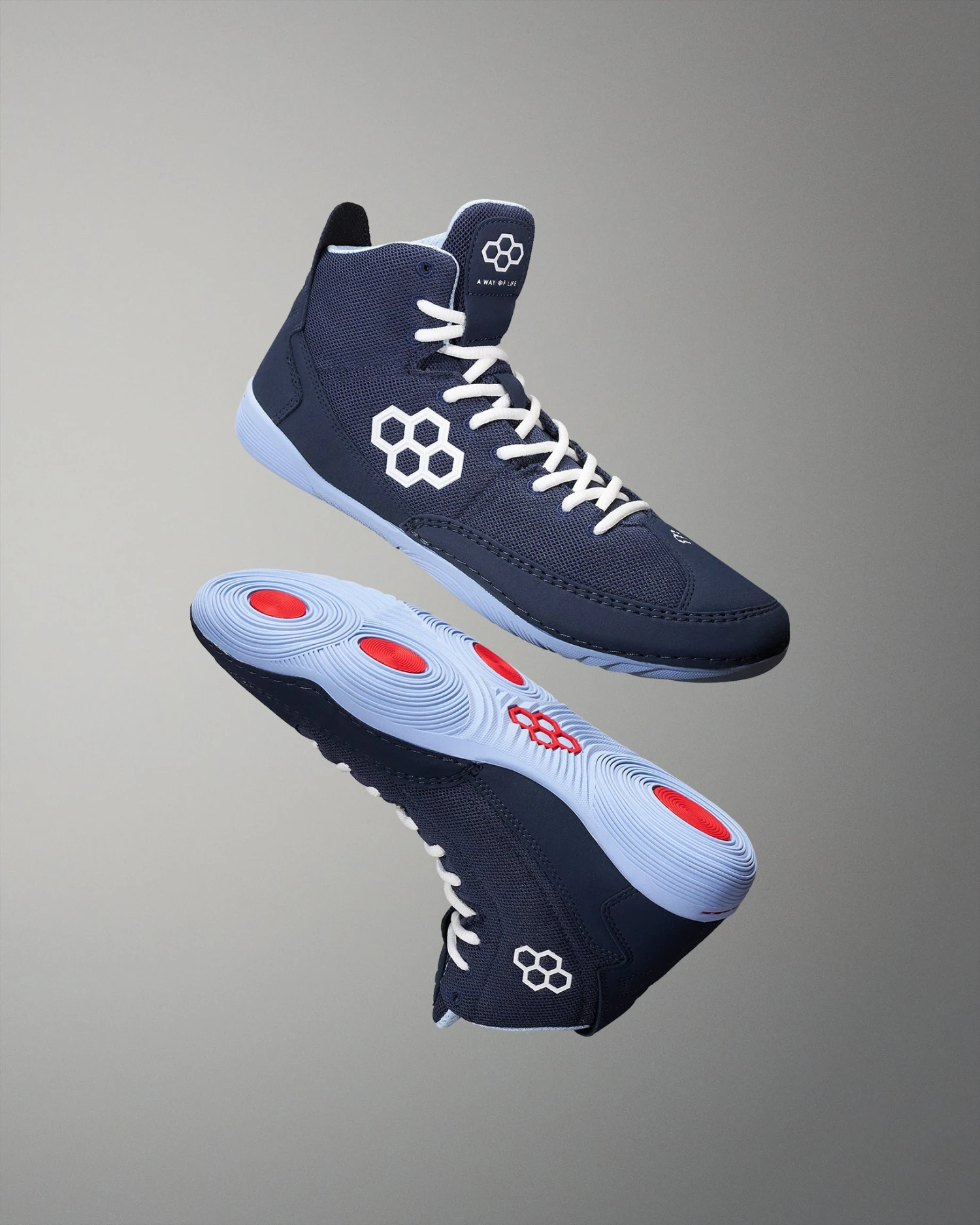 RUDIS Courage Adult Wrestling Shoes - Navy Carolina 3 RUDIS Courage Adult Wrestling Shoes - Navy Carolina