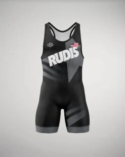 RUDIS Shining Star USA Elite 2.0 Wrestling Singlet -Rudis RUDSN1032 RUDIS Shining Star USA Elite 2.0 Singlet Black 0001