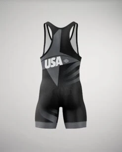 RUDIS Shining Star USA Elite 2.0 Wrestling Singlet -Rudis RUDSN1032 RUDIS Shining Star USA Elite 2.0 Singlet Black 0002