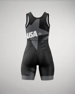 RUDIS Shining Star USA Women's Elite 2.0 Wrestling Singlet -Rudis RUDSN1033 RUDIS Shining Star USA Womens Elite 2.0 Singlet Black 0002
