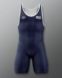 RUDIS Flag Weigh-In Singlet -Rudis RUDSN1058 RUDIS Sublimated Flag Weigh In Singlet Navy 0001